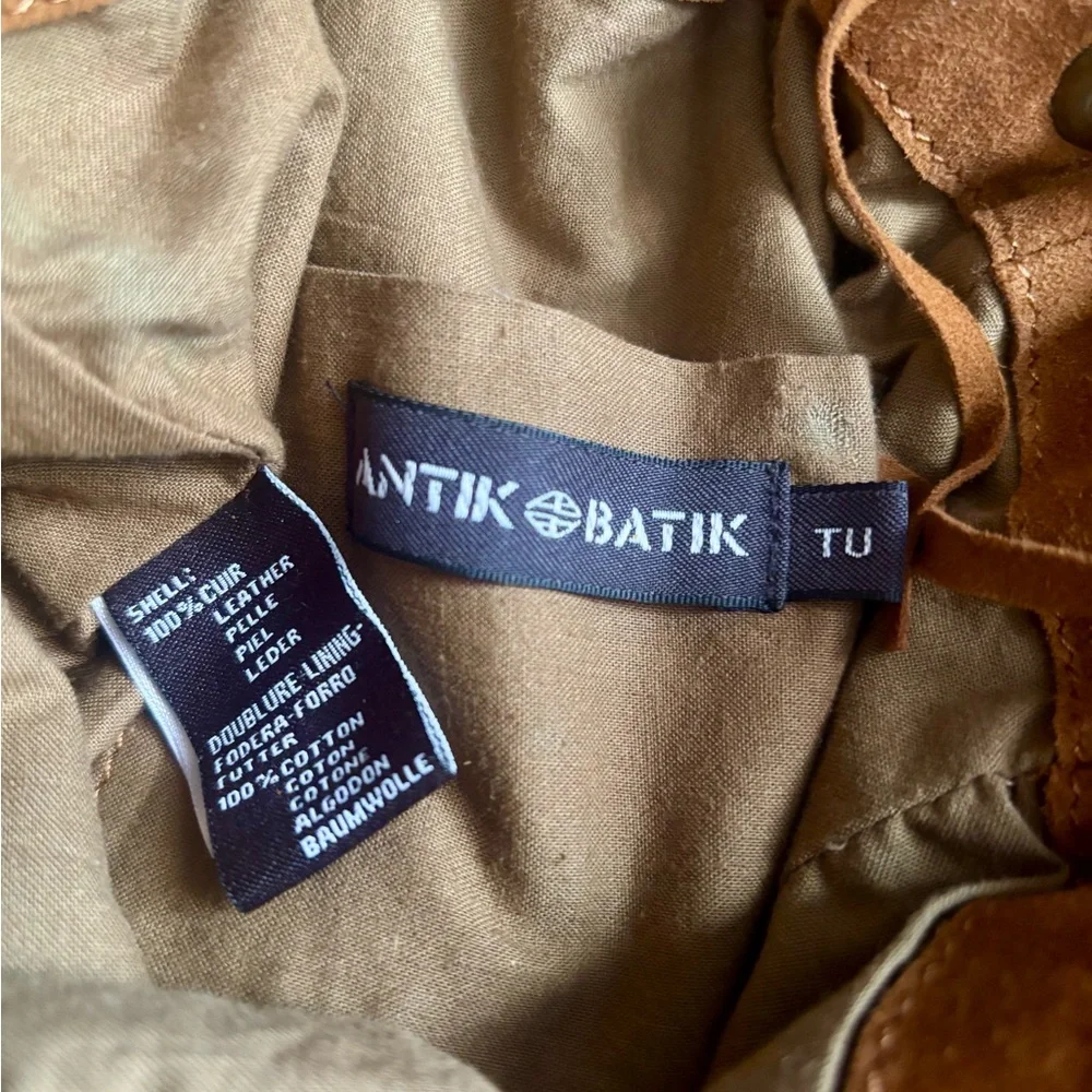 Antik Batik Gorgeous 100% leather Suede Honey- Brown Fringed Shoulder Bag - Picture 7 of 7